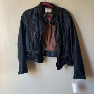 NWT Free People Leather Jacket